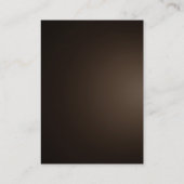 mollig modern sepia bruin monogram professional visitekaartje (Achterkant)