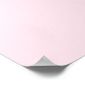 Mollig Mooie Roze Hallo Prachtig Gouden Lint Poster (Hoek)
