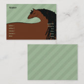 Mollig paard - visitekaartje (Voorkant / Achterkant)