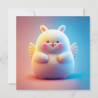 mollig paashaas met vleugels