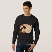 mollig pug eten Classic T-Shirt 886 (Voorkant volledig)
