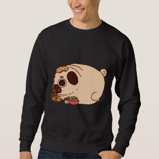 mollig pug eten Classic T-Shirt 886 (Voorkant)