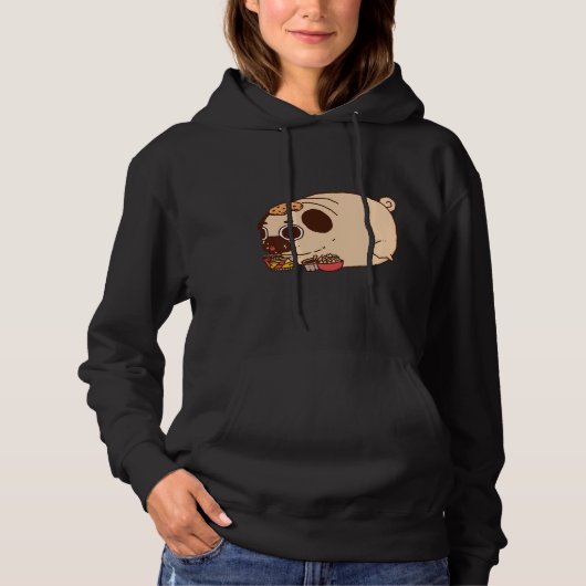mollig pug eten Classic T-Shirt 886 (Voorkant)