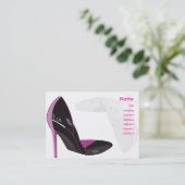 Mollig roze - visitekaartje (Staand voorkant)