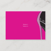 Mollig roze - visitekaartje (Achterkant)