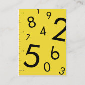 Mollige aantallen - visitekaartje (Achterkant)