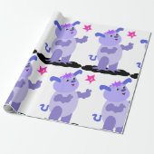 Mollige Alien Cadeaupapier (Uitgerold)
