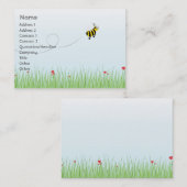 Mollige bij - visitekaartje (Voorkant / Achterkant)