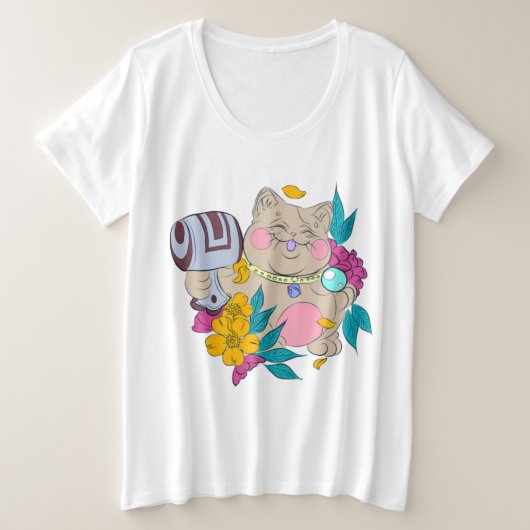 mollige bofkont grote maat t-shirt (Design voorkant)