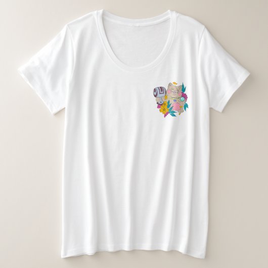 mollige bofkont grote maat t-shirt (Design voorkant)