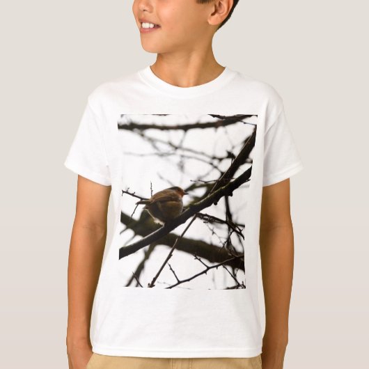 Mollige Engelse Roodborst T-shirt (Voorkant)