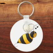 Mollige Gevleugelde Hommel Sleutelhanger (Voorkant)