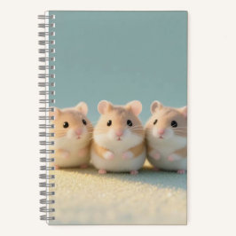 Mollige Hamster Trio Vriendschapsmomenten Notitieboek