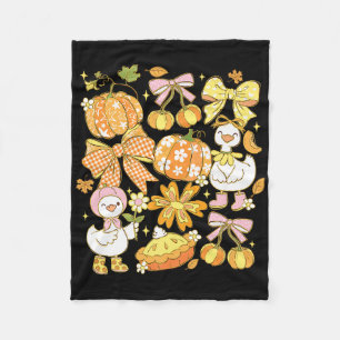 Mollige Herfst Gans Pompoen Coquette Strikken Herf Fleece Deken