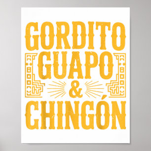 Mollige knappe en stoere Mexicaanse papa cadeau ma Poster