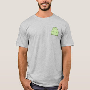 Mollige Matcha Groene Kitty T-shirt