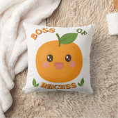 Mollige Oranje "Baas van de speelpause" Kinderen W Kussen (Deken)
