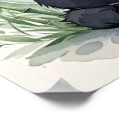 Mollige panda in een lotushouding  poster (Hoek)