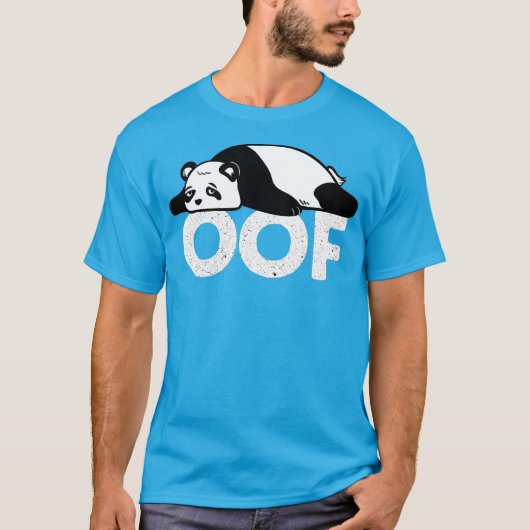 mollige panda van internet video gaming gamer t-shirt (Voorkant)