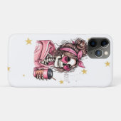 Mollige Rommelige Knot Skelethart Zonnebril Roze E Case-Mate iPhone Case (Achterkant (horizontaal))