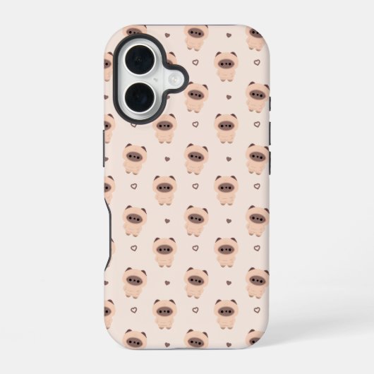 Mollige Siamese Kat iPhone 16 Hoesje (Achterkant)
