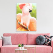Molluccan Roze Kaketoe Verpakt Canvas (Insitu (Woonkamer))
