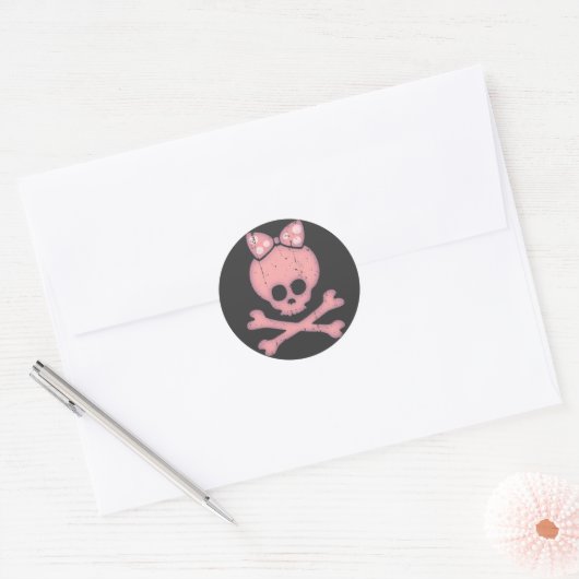 Molly Bow Dot Ronde Sticker (Envelop)