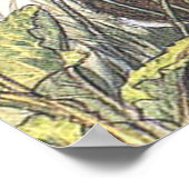 Molly Brett Art Wren en Rabbit Poster (Hoek)