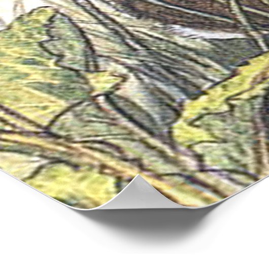 Molly Brett Art Wren en Rabbit Poster (Hoek)