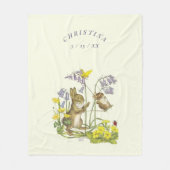 Molly Brett Momma Konijn Baby Swing LadyBug Fleece Deken (Voorkant)