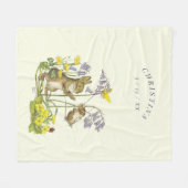 Molly Brett Momma Konijn Baby Swing LadyBug Fleece Deken (Voorkant (Horizontaal))