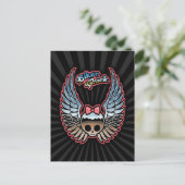 Molly Chrome Bike Briefkaart (Staand voorkant)