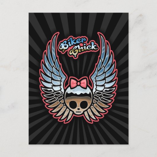 Molly Chrome Bike Briefkaart (Voorkant)