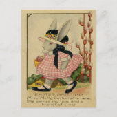 Molly Cottontail-Pasen Feestdagenkaart (Voorkant)