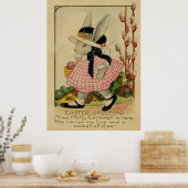 Molly Cottontail-Pasen Poster (Keuken)