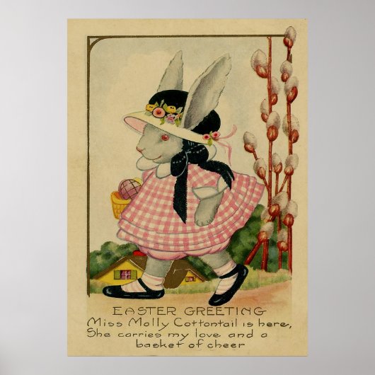 Molly Cottontail-Pasen Poster (Voorkant)