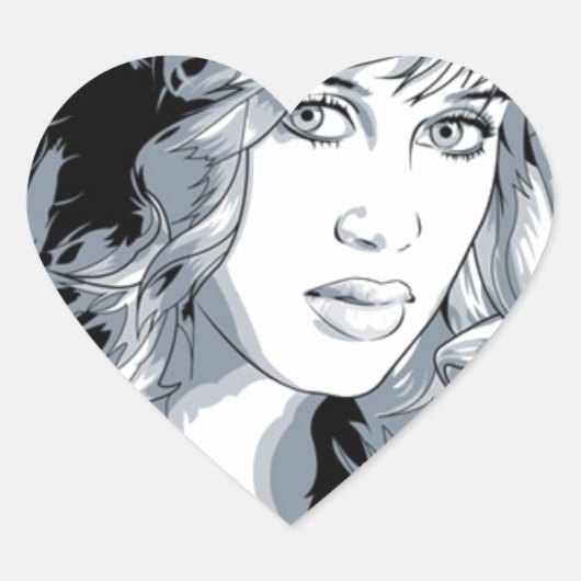 Molly Cyrus Hot Chick Hart Sticker (Voorkant)