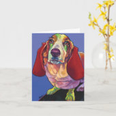 Molly de Basset Kaart van de Hond van de Therapie (Gele Bloem)