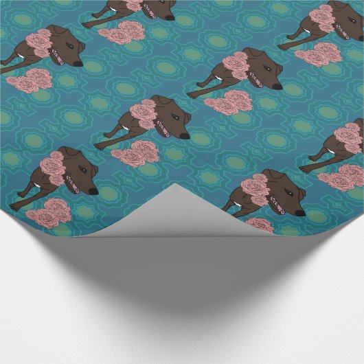 Molly de hond cadeaupapier (Hoek)