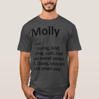 MOLLY Definition Persoonlijke naam Funny Gift T-shirt