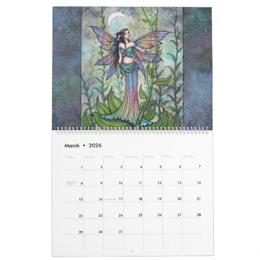 Molly Harrison Fairy Kalender Fantasy Kunst (Mar 2026)