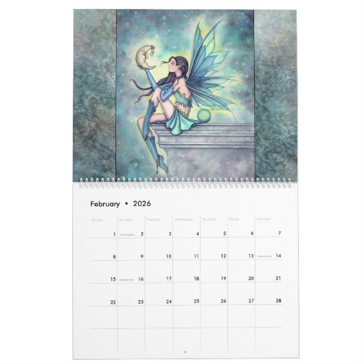 Molly Harrison Fairy Kalender Fantasy Kunst (Feb 2026)
