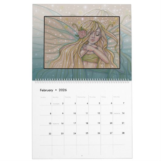 Molly Harrison Fantasy Fairy Calendar Kalender (Feb 2026)