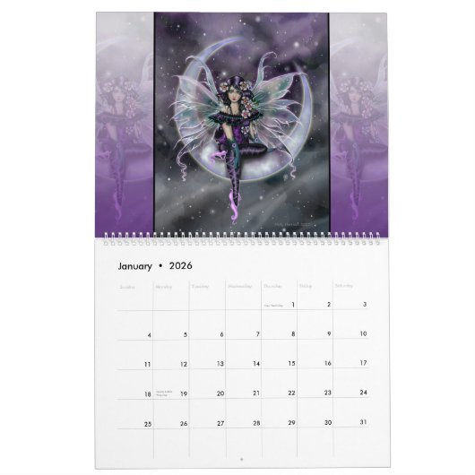 Molly Harrison Fantasy Fairy Calendar Kalender (Jan 2026)