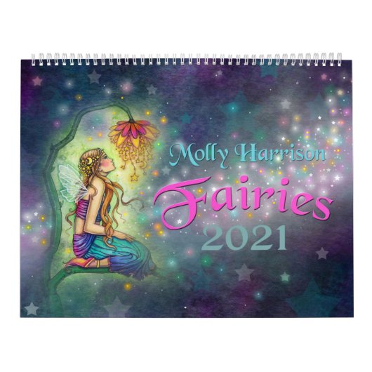 Molly Harrison Feeën 2021 Wandkalender Kalender (Hoes)