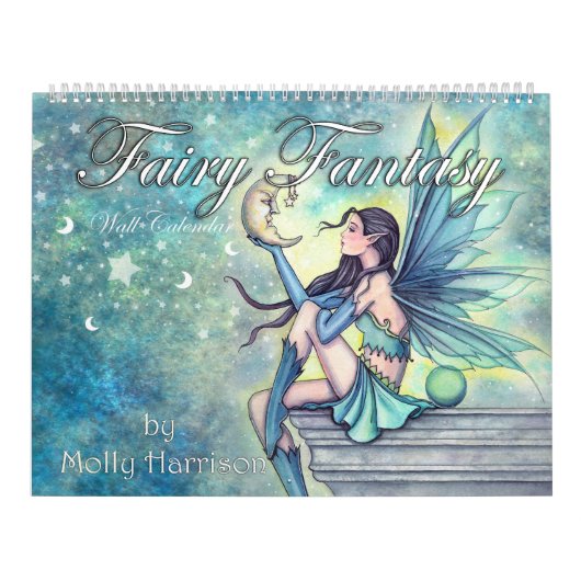 Molly Harrison Feeënkalender Fantasie Kunst Kalender (Hoes)