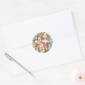 " molly harrison illustraties " ronde sticker (Envelop)