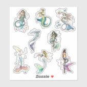 Molly Harrison Mermaid Art Stickers (Vel)