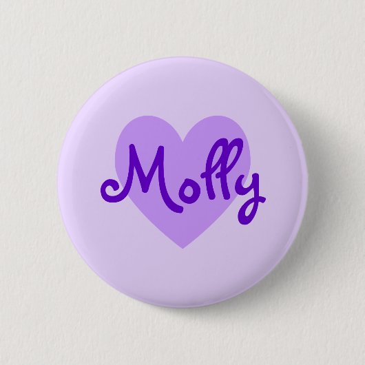 Molly in Paars Ronde Button 5,7 Cm (Voorkant)