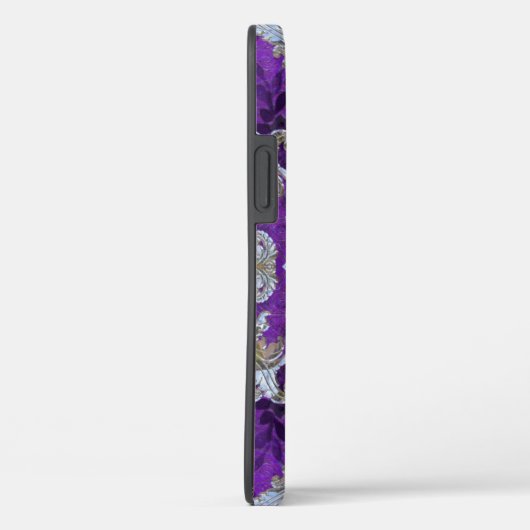 Molly Kourte Damask  Monogram Case-Mate iPhone Case (Achterkant / Rechts)